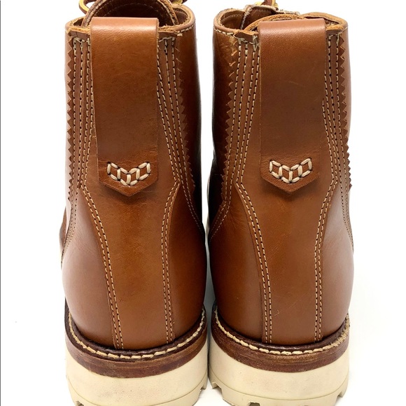 Cole Haan Maine Rugged Tan Horween Leather Boots - Picture 7 of 8